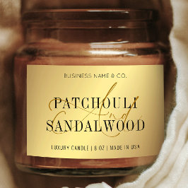 Elegante gouden kaarsen pot Product Verpakking Lab Voedselcontainer Etiket