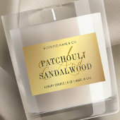 Elegante gouden kaarsen pot Product Verpakking Lab Voedselcontainer Etiket