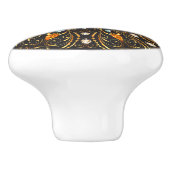 Elegante  gouden kabinetsknoppen keramische knop (Zijkant)