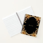 Elegante Gouden Kader Notitieboek (Binnen)