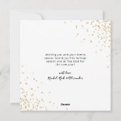 Elegante Gouden Kalligrafie 3 Multi Foto Kerstmis Feestdagenkaart (Achterkant)