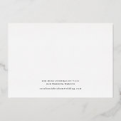 Elegante gouden kalligrafie Foto Save the Date Folie Uitnodiging (Achterkant)