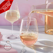 Elegante gouden kalligrafie Mr en Mrs Typografie Wijnglas Zonder Voet