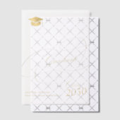 Elegante gouden kalligrafie script hoofdletter afs vellum uitnodigingen (Offset (Uitnodiging))