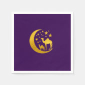 Elegante gouden kameel servet (Voorkant)