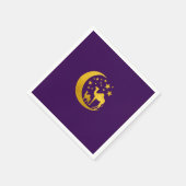 Elegante gouden kameel servet (Hoek)