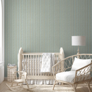 Elegante gouden kanten linten op blauw behang