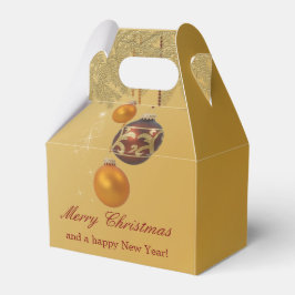 Elegante Gouden Kerst Bedankdoosjes