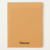 Elegante Gouden Kerstbel Planner (Achterkant)