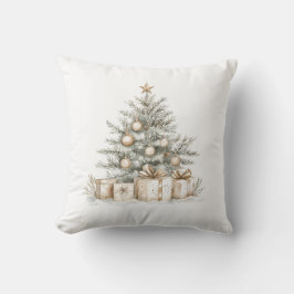 Elegante gouden kerstboom decoratief kussen