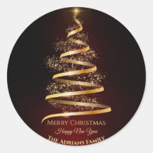 Elegante gouden kerstboom met sprankelend licht