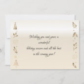 Elegante gouden kerstboom, takken, uw foto (Achterkant)