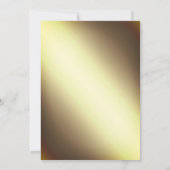 Elegante gouden kerstdiner uitnodigen kaart (Achterkant)