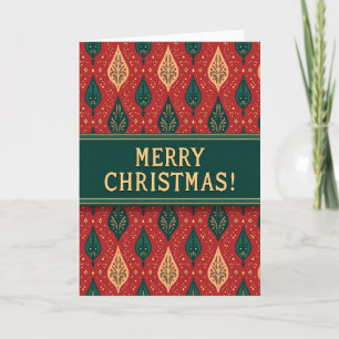 Elegante gouden kerstkaart kaart