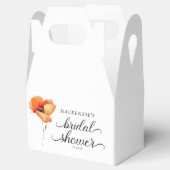 Elegante Gouden Klaproos Bruidsdouche Bedankdoosjes (Geopend)