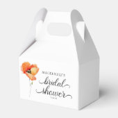 Elegante Gouden Klaproos Bruidsdouche Bedankdoosjes (Voorkant Zijde)