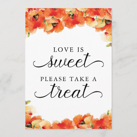 Elegante gouden klaproos liefde is zoet teken kaart (Achterkant)