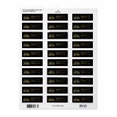 Elegante Gouden Klasse van 2018 Afstuderen Etiket (Full Sheet)