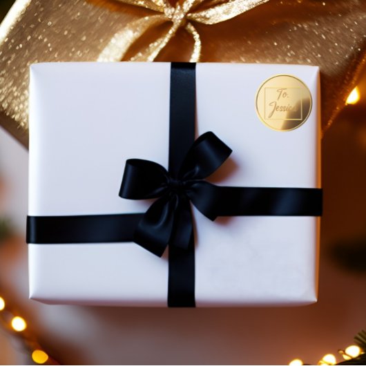 Elegante gouden kleur Aangepaste Sticker labels