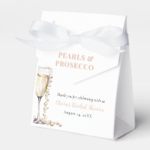 Elegante Gouden Kralen en Prosecco Bruidsdouche