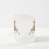 Elegante gouden krans rendier Moose vrolijk Xmas Matglas Koffiemok (Center)