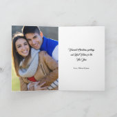 Elegante gouden krans U kiest KLEUR Vakantie Kaart (Binnen)