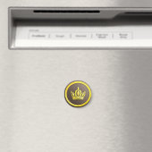 Elegante Gouden Kroon Magneet (Insitu (Vaatwasser))