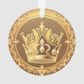 Elegante gouden kroon ornament (achterkant)