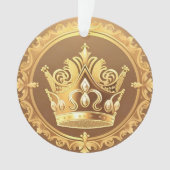 Elegante gouden kroon ornament (voorkant)