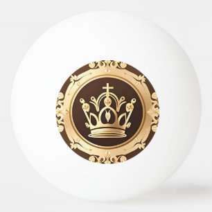 Elegante Gouden Kroon Pingpongbal