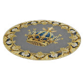 Elegante Gouden Kroon Snijplank (Hoek)