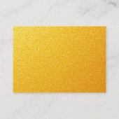 Elegante gouden kroon wit en goud quinceañera informatiekaartje (Achterkant)