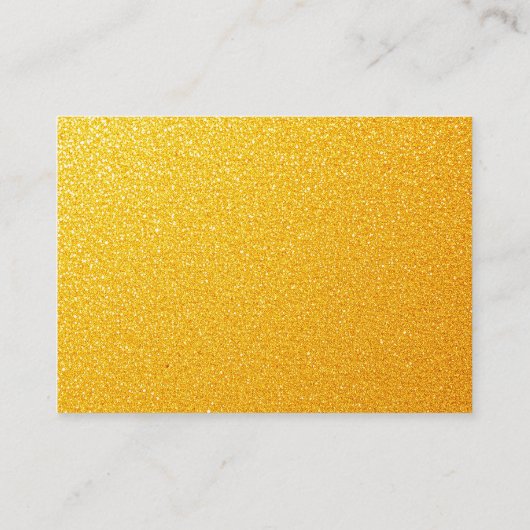 Elegante gouden kroon wit en goud quinceañera informatiekaartje (Achterkant)