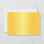 Elegante gouden kruis meisjes eerste communie bedankkaart (Achterkant)