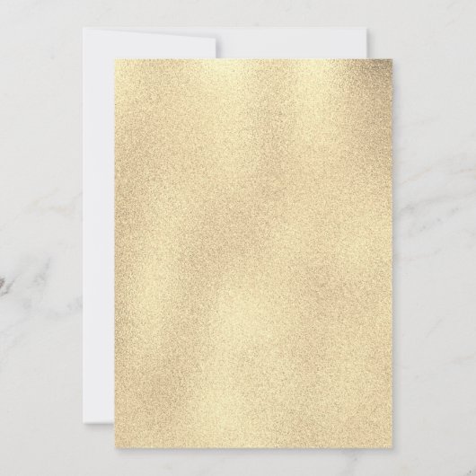 Elegante gouden kruisdoop genderneutraal kaart (Achterkant)