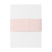 Elegante gouden krullen & wervelingen Blush roze b Uitnodigingen Wikkel (Achterkant Voorbeeld)