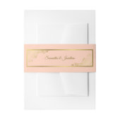 Elegante gouden krullen & wervelingen koraal perzi uitnodigingen wikkel (Voorkant Voorbeeld)