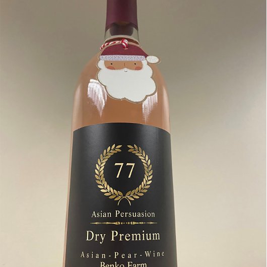 Elegante gouden laurierkrans wijn etiket