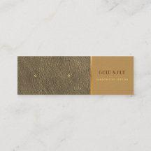 Elegante gouden leren knopoorbellen chic display