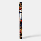 Elegante gouden letter B omringd door harten Case-Mate iPhone Case (Achterkant / Links)