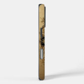 Elegante gouden libel illustratie Case-Mate iPhone case (Achterkant / Rechts)
