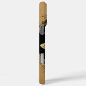 Elegante Gouden Libel Illustratie Case-Mate iPhone Case (Achterkant / Rechts)