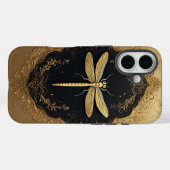 Elegante Gouden Libel Illustratie Case-Mate iPhone Case (Achterkant (horizontaal))