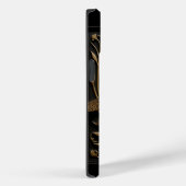 Elegante Gouden Libel in Bronzen Filigraan Case-Mate iPhone Case (Achterkant / Rechts)