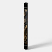 Elegante Gouden Libel in Bronzen Filigraan Case-Mate iPhone Case (Achterkant / Links)