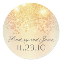 Elegante  gouden lichten bruiloft