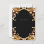 Elegante Gouden Lijst Bedankkaart (Achterkant)