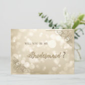 Elegante Gouden Lijst Bokeh Kaart (Staand voorkant)