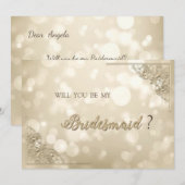 Elegante Gouden Lijst Bokeh Kaart (Voorkant / Achterkant)