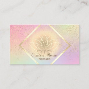 Elegante Gouden Lijst,Confetti Lotus Elegant Visitekaartje